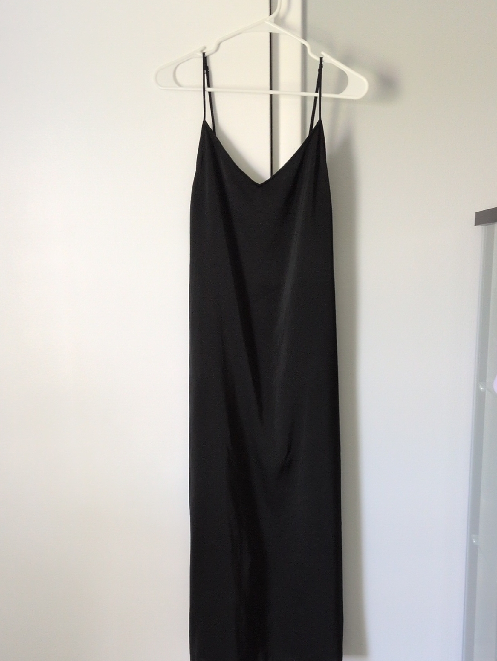 Uniqlo Black Spaghetti-Strap Maxi Dress